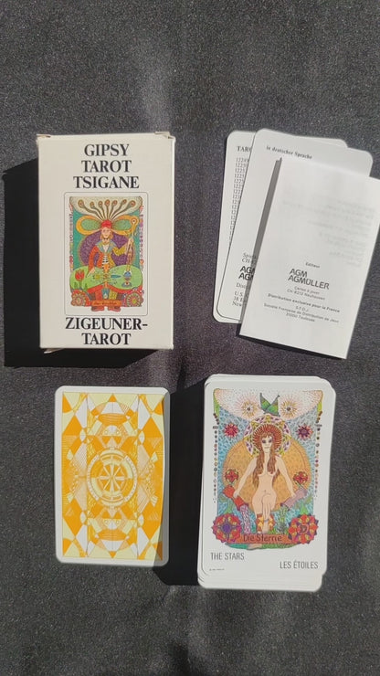 Jeu de Cartes Tziganes Walter Wegmüller – Première Édition 1982 – 78 Cartes Bilingues Français/Anglais