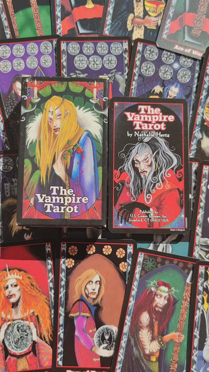 Tarot des Vampires – Jeu de Tarot Gothique Rare (2001) – 78 Cartes + Livret – US Games Systems