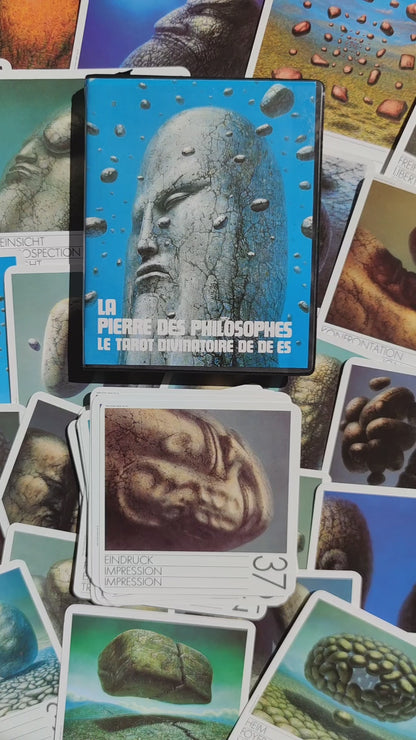 La Pierre des Philosophes – Jeu Divinatoire Rare (1984) – Oracle Symbolique et Introspectif Complet