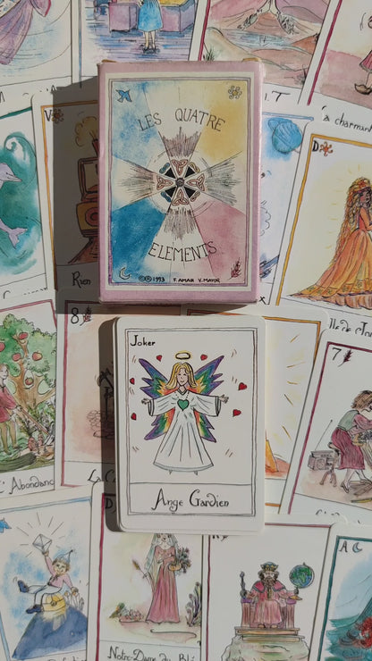 Jeu Divinatoire 4 Éléments 1993 • Oracle Feu Terre Air Eau